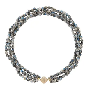 Clara Williams K2 Blue Azurite Multi-Strand Necklace Croghans