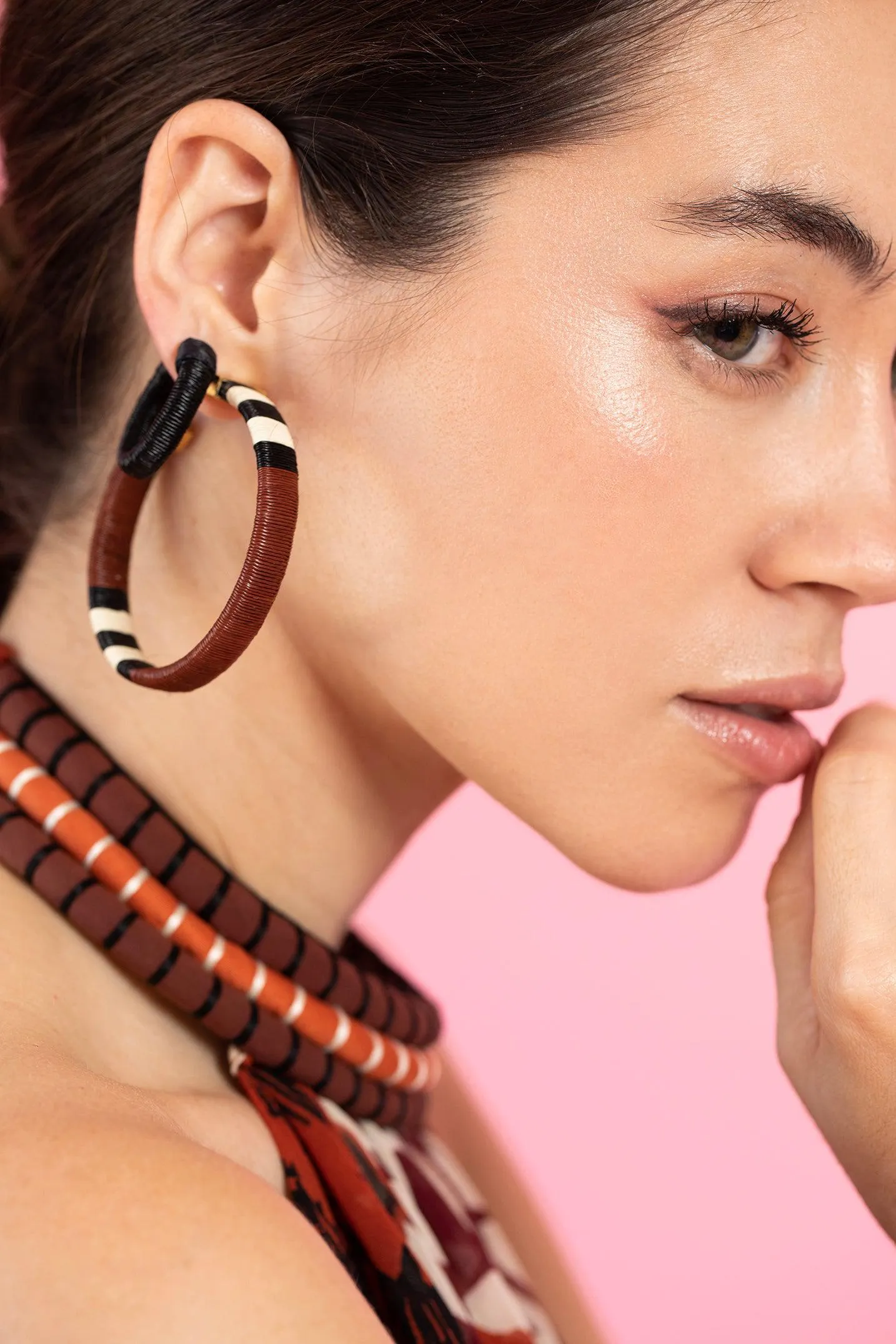 Color Parallelism Earrings