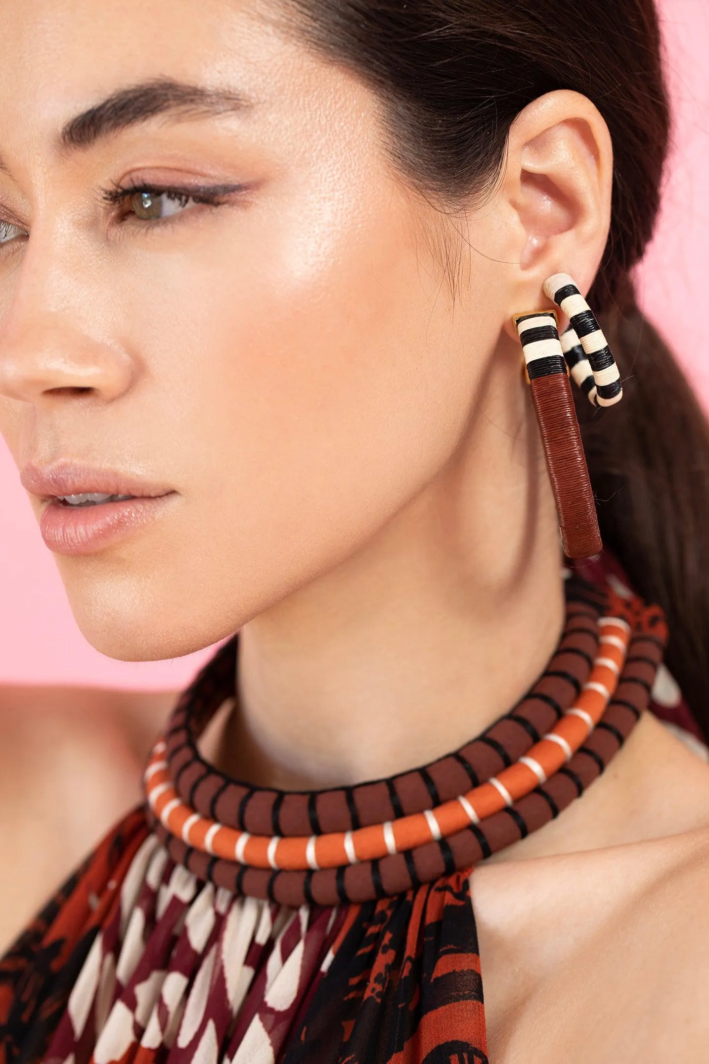 Color Parallelism Earrings