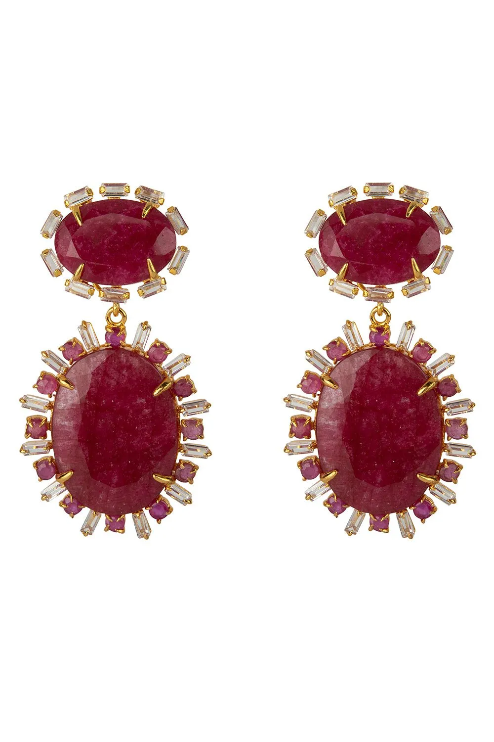 Corrundum Quartz Earrings