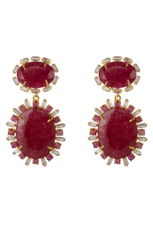 Corrundum Quartz Earrings