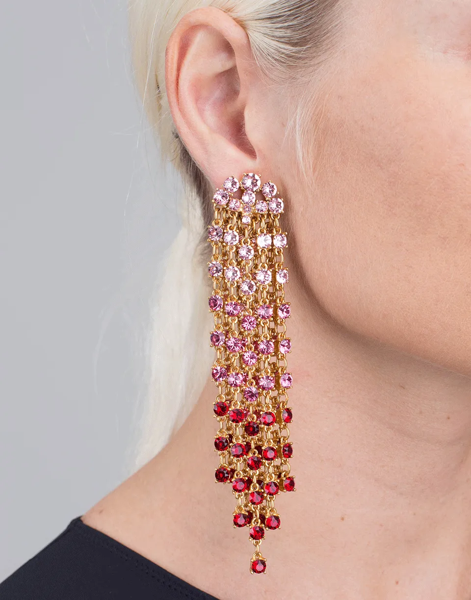 Crystal Cascade Earrings