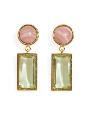 Crystal Column Earrings