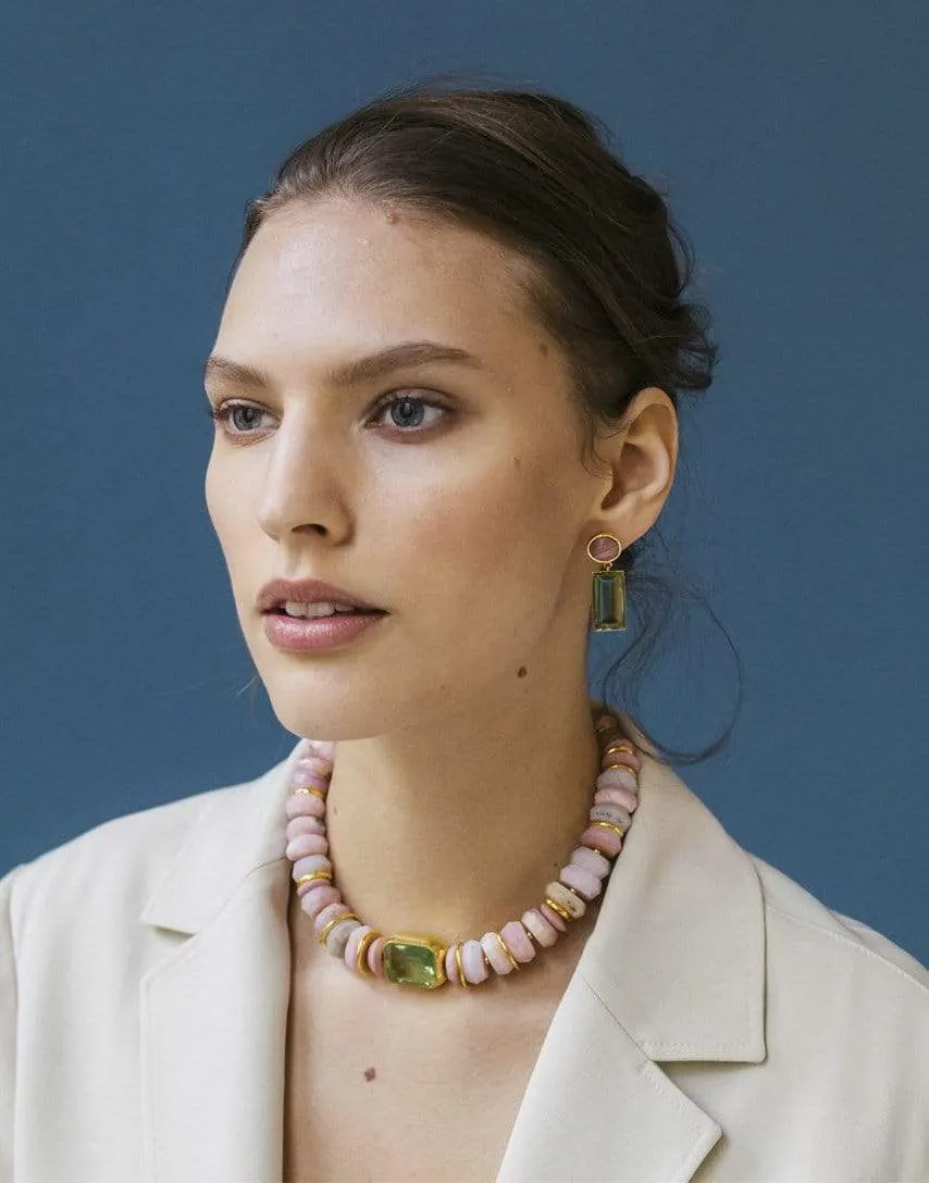 Crystal Column Earrings