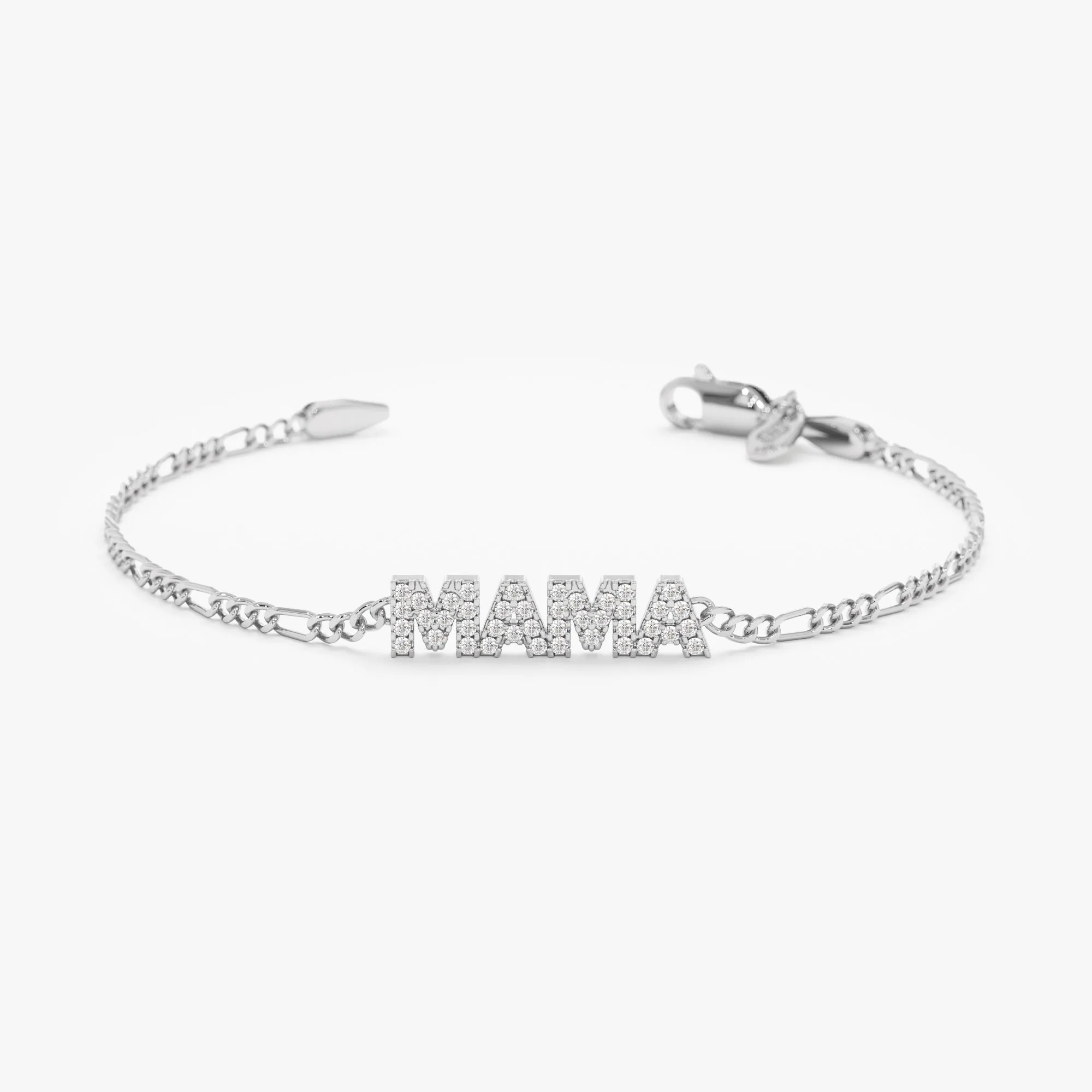 Custom Name Figaro Chain Bracelet, Angelina SARAHELISE