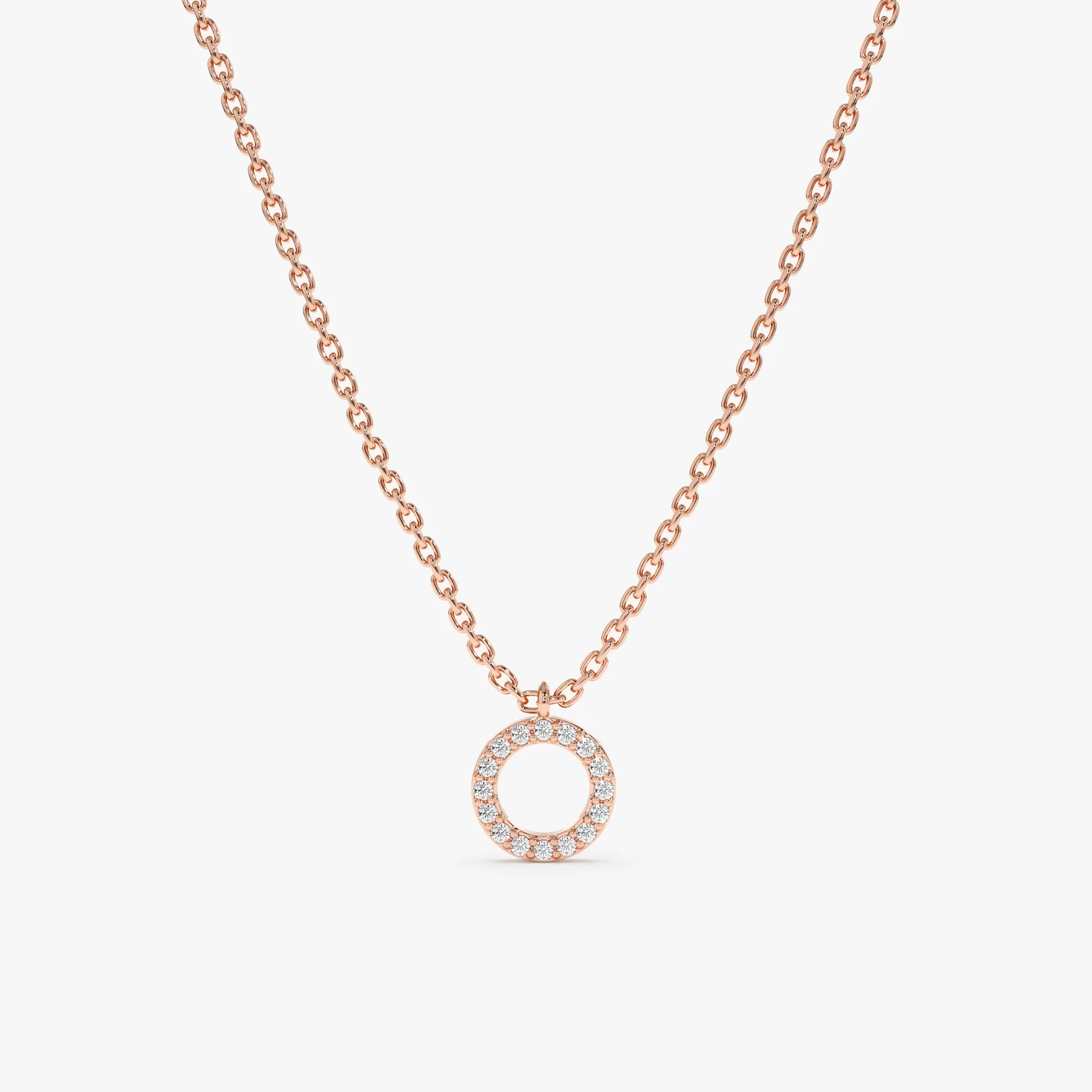 Dainty Circle Of Life Diamond Necklace, Lola SARAHELISE