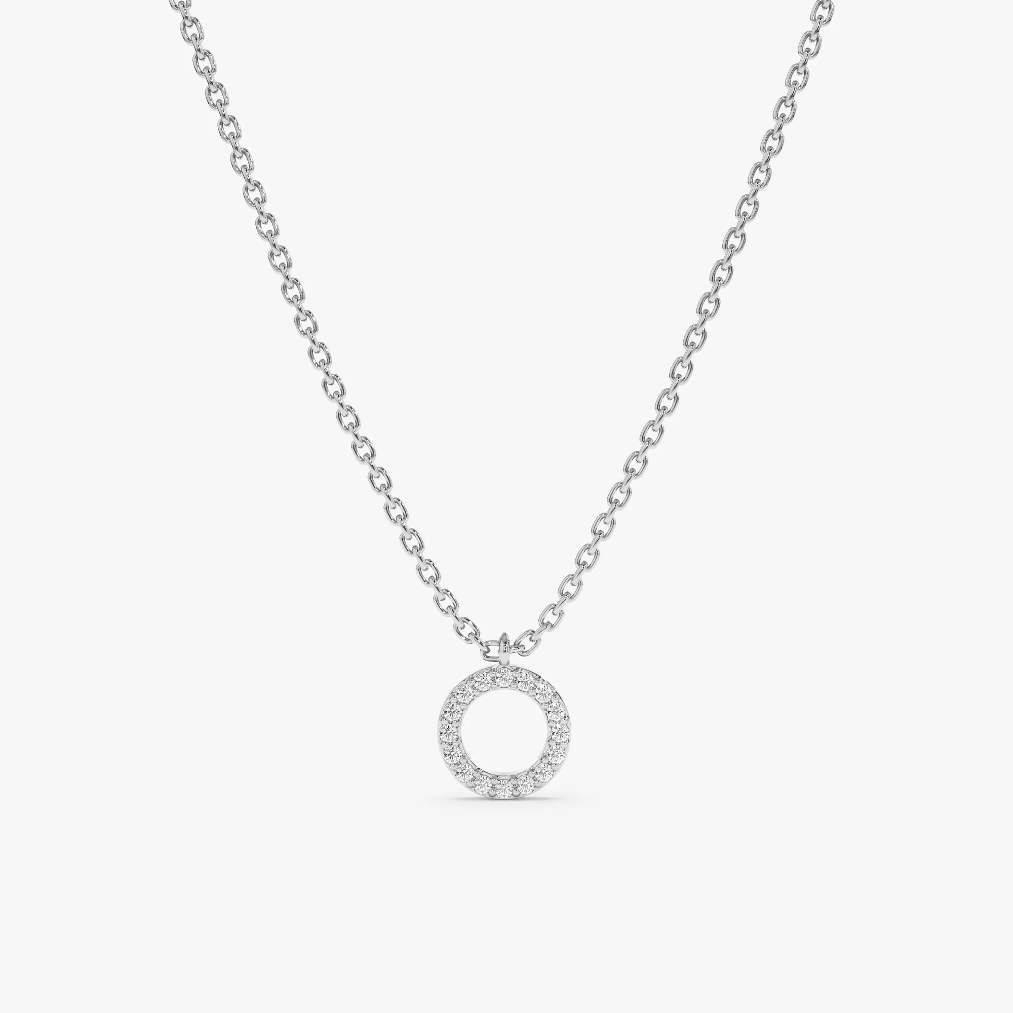Dainty Circle Of Life Diamond Necklace, Lola SARAHELISE