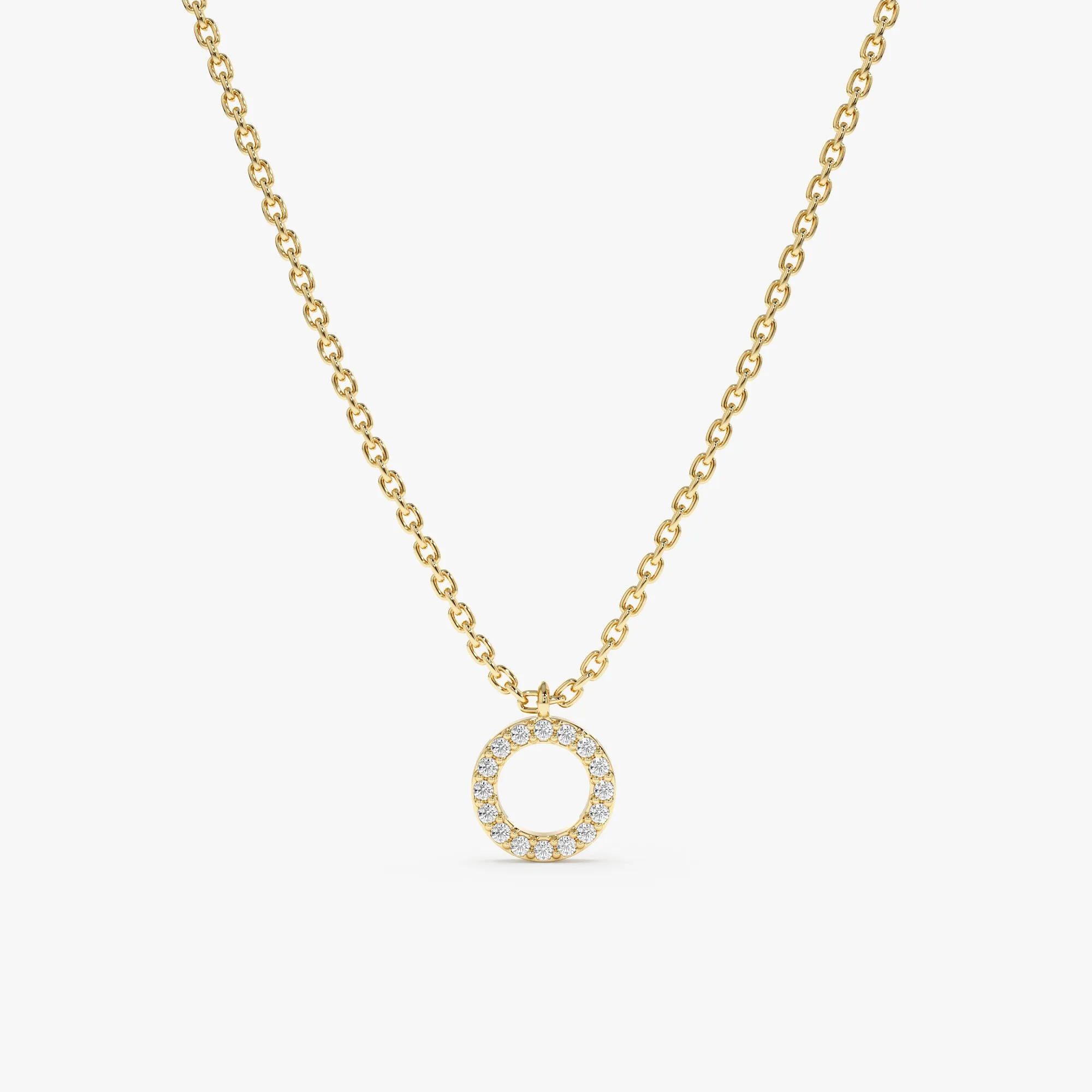 Dainty Circle Of Life Diamond Necklace, Lola SARAHELISE