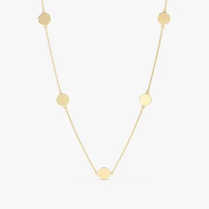 Dainty Coin Station Necklace, Cindra SARAHELISE