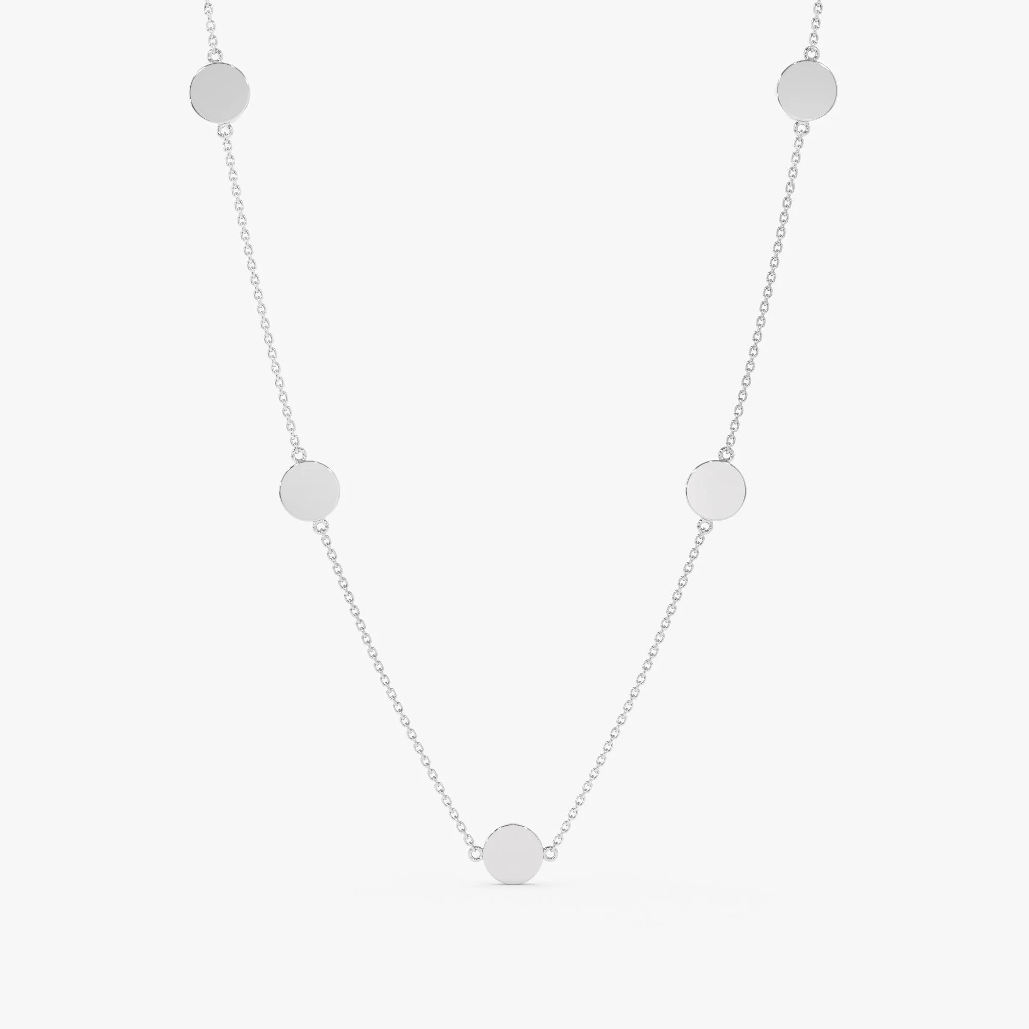 Dainty Coin Station Necklace, Cindra SARAHELISE