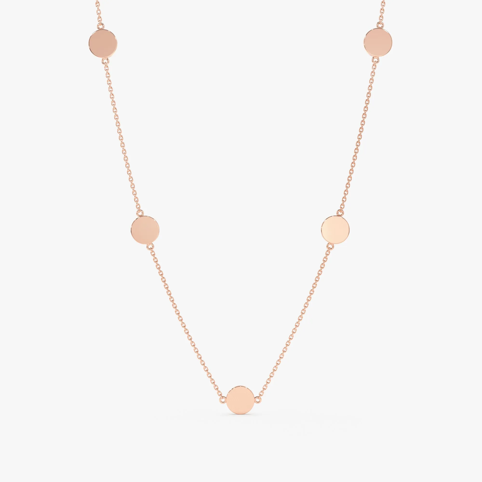 Dainty Coin Station Necklace, Cindra SARAHELISE