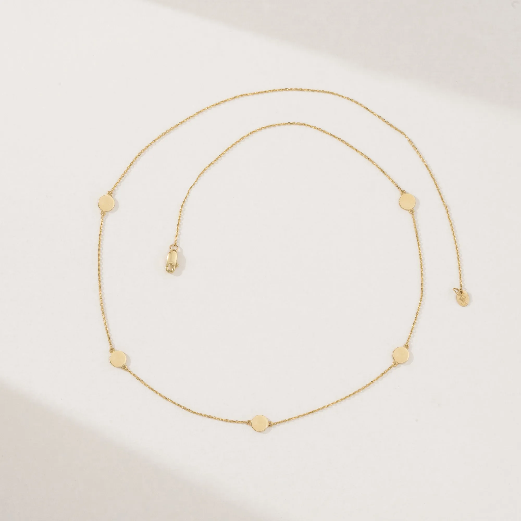 Dainty Coin Station Necklace, Cindra SARAHELISE
