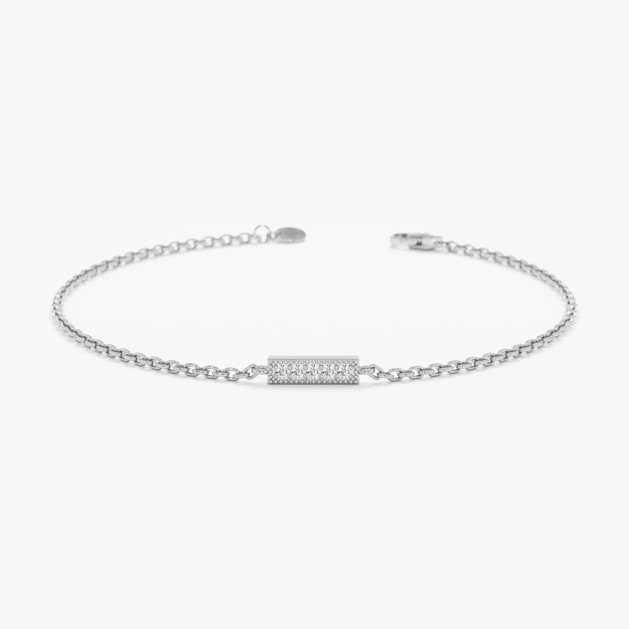 Dainty Diamond Bar Bracelet, Paula SARAHELISE