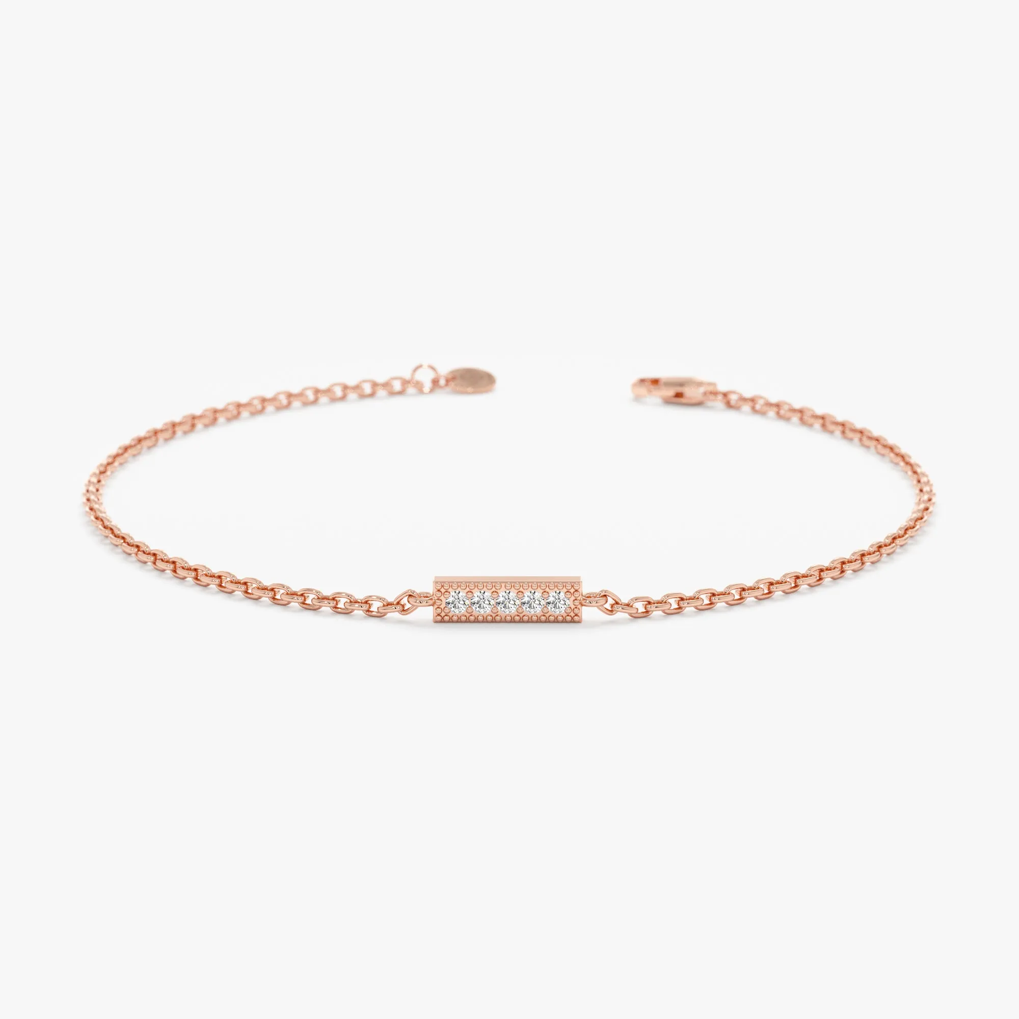 Dainty Diamond Bar Bracelet, Paula SARAHELISE