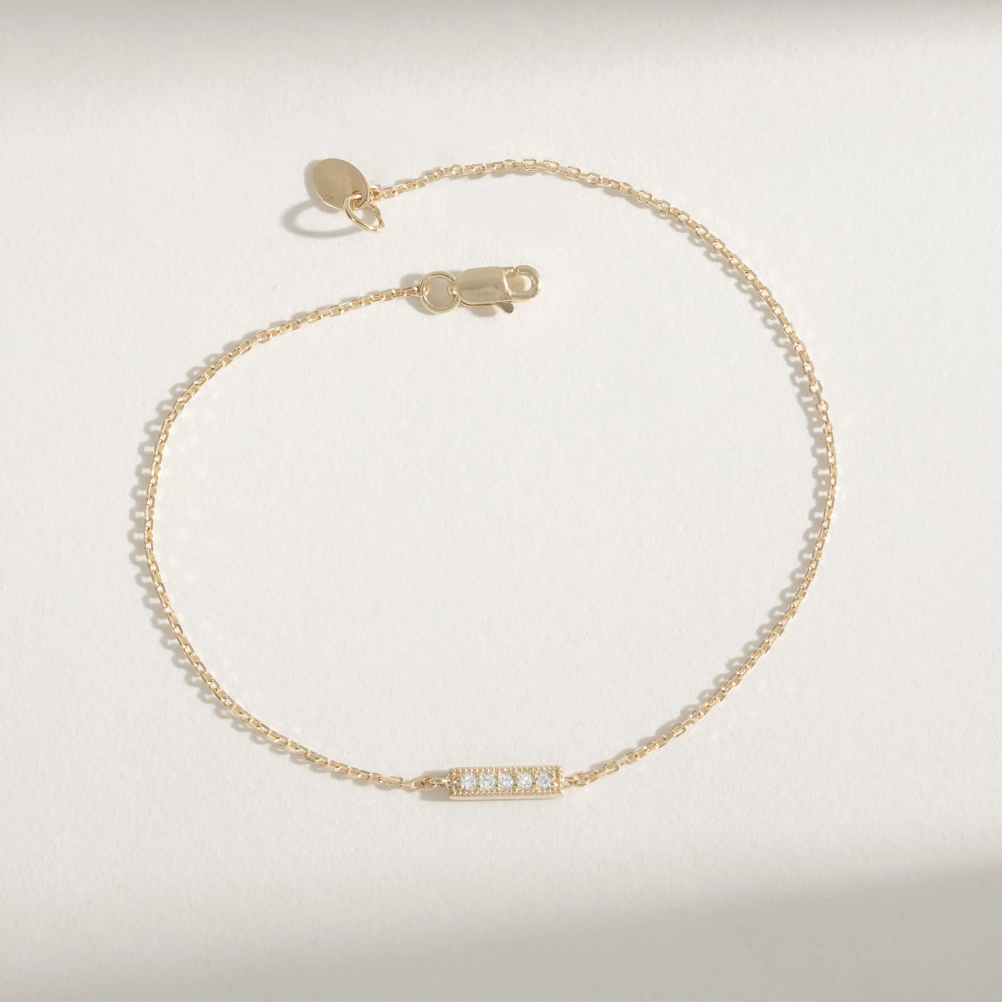 Dainty Diamond Bar Bracelet, Paula SARAHELISE