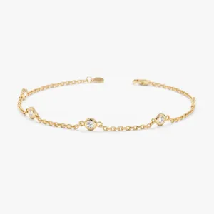 Dainty Diamond By the Yard Bracelet - 0.25ctw, Tanya SARAHELISE