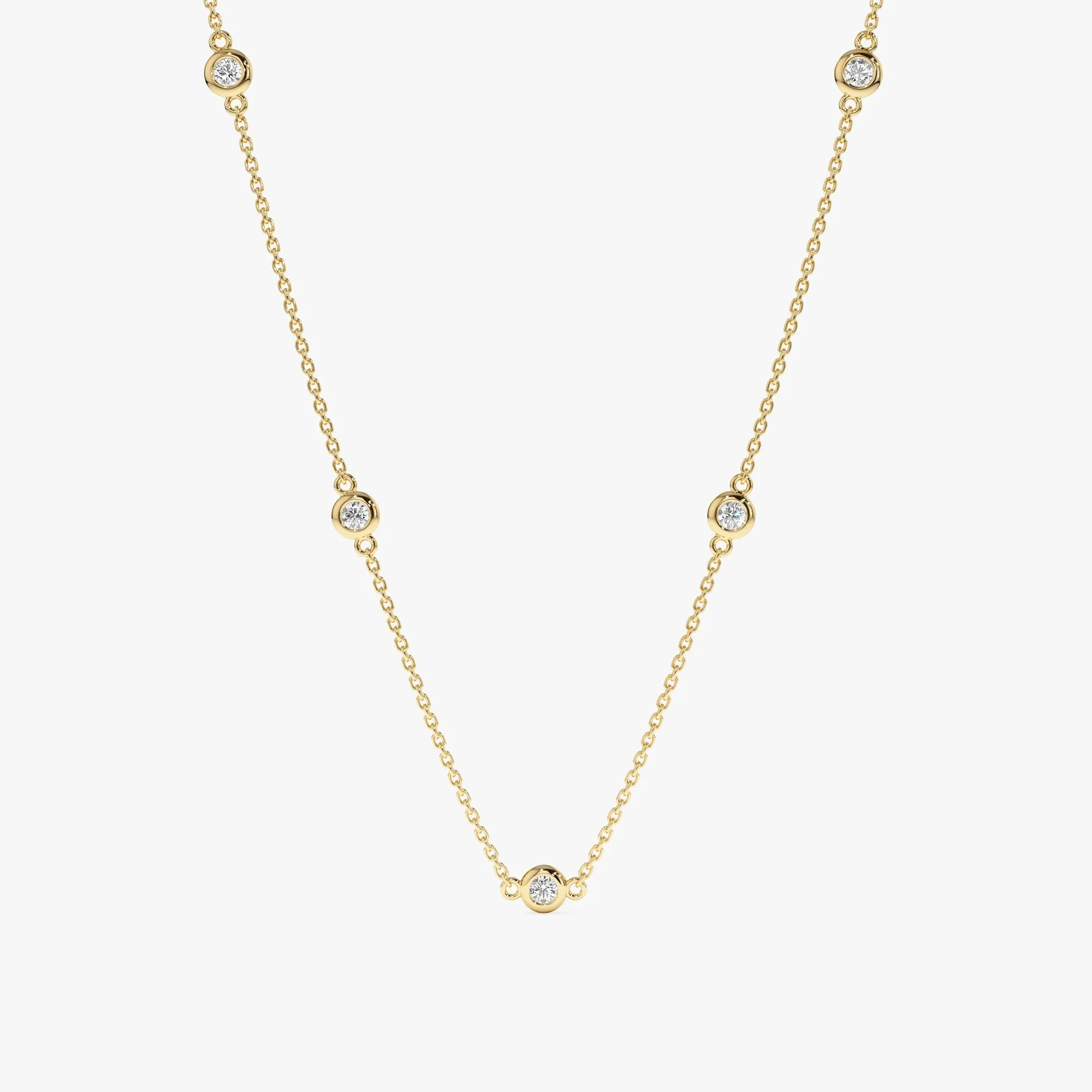 Dainty Diamond By The Yard Necklace - 0.25, Tanya SARAHELISE