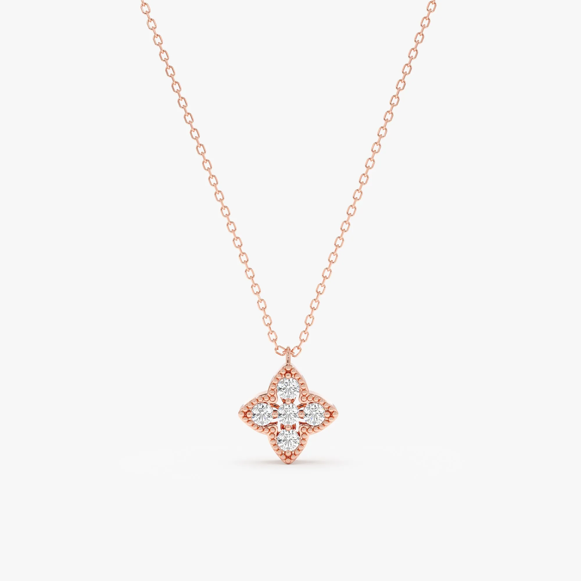 Dainty Diamond Clover Necklace, Giuliana SARAHELISE