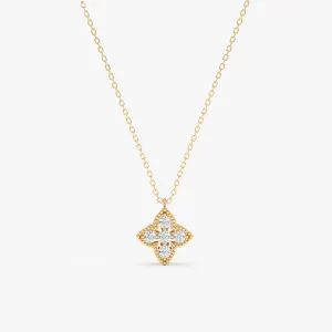Dainty Diamond Clover Necklace, Giuliana SARAHELISE