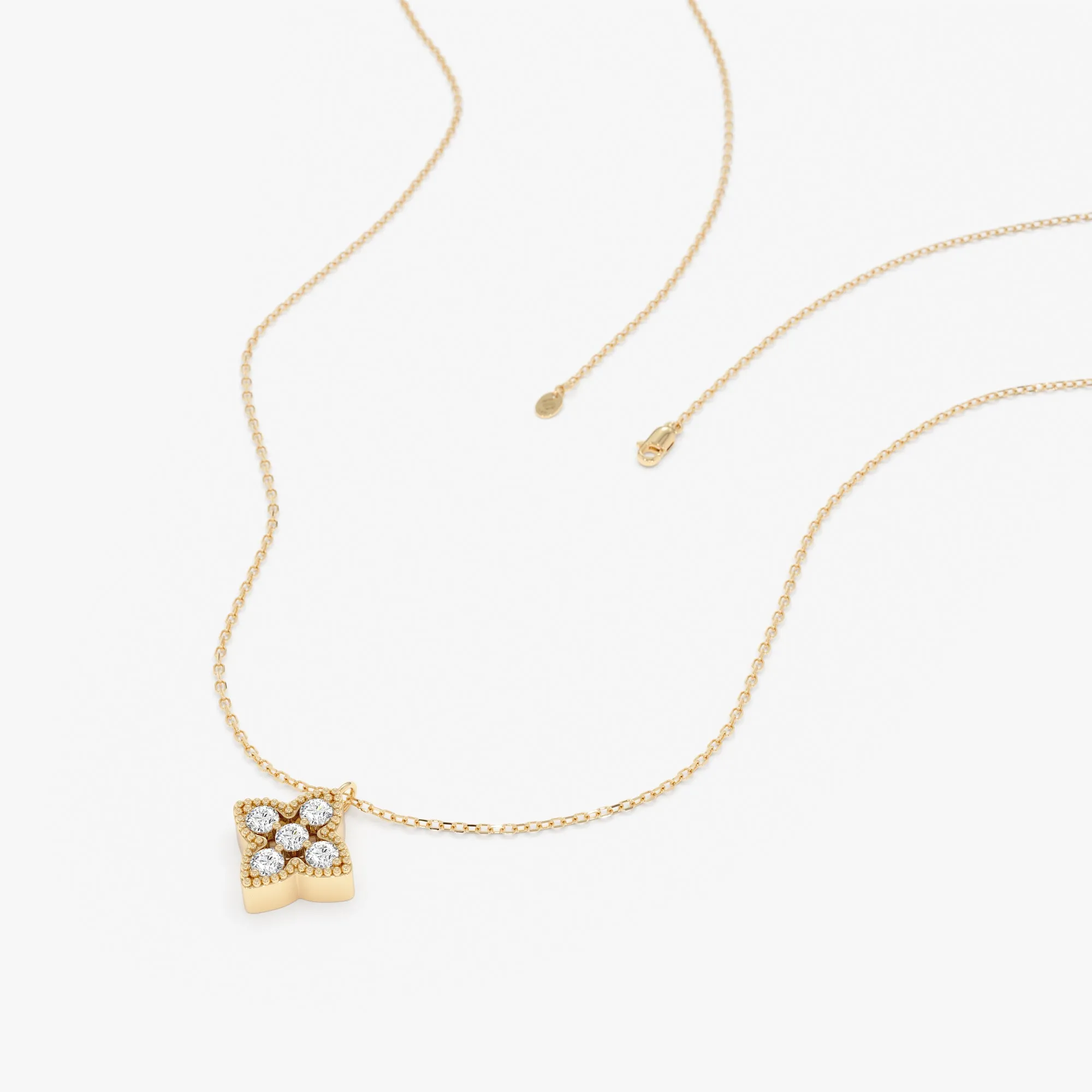 Dainty Diamond Clover Necklace, Giuliana SARAHELISE