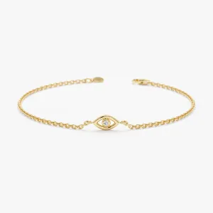 Dainty Diamond Eye Bracelet, Elena SARAHELISE