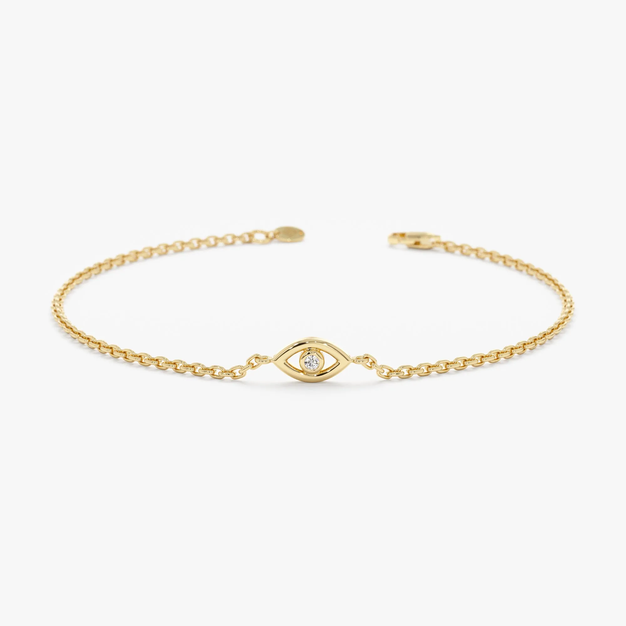Dainty Diamond Eye Bracelet, Elena SARAHELISE