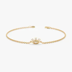 Dainty Diamond Eye Bracelet, Lucinda SARAHELISE