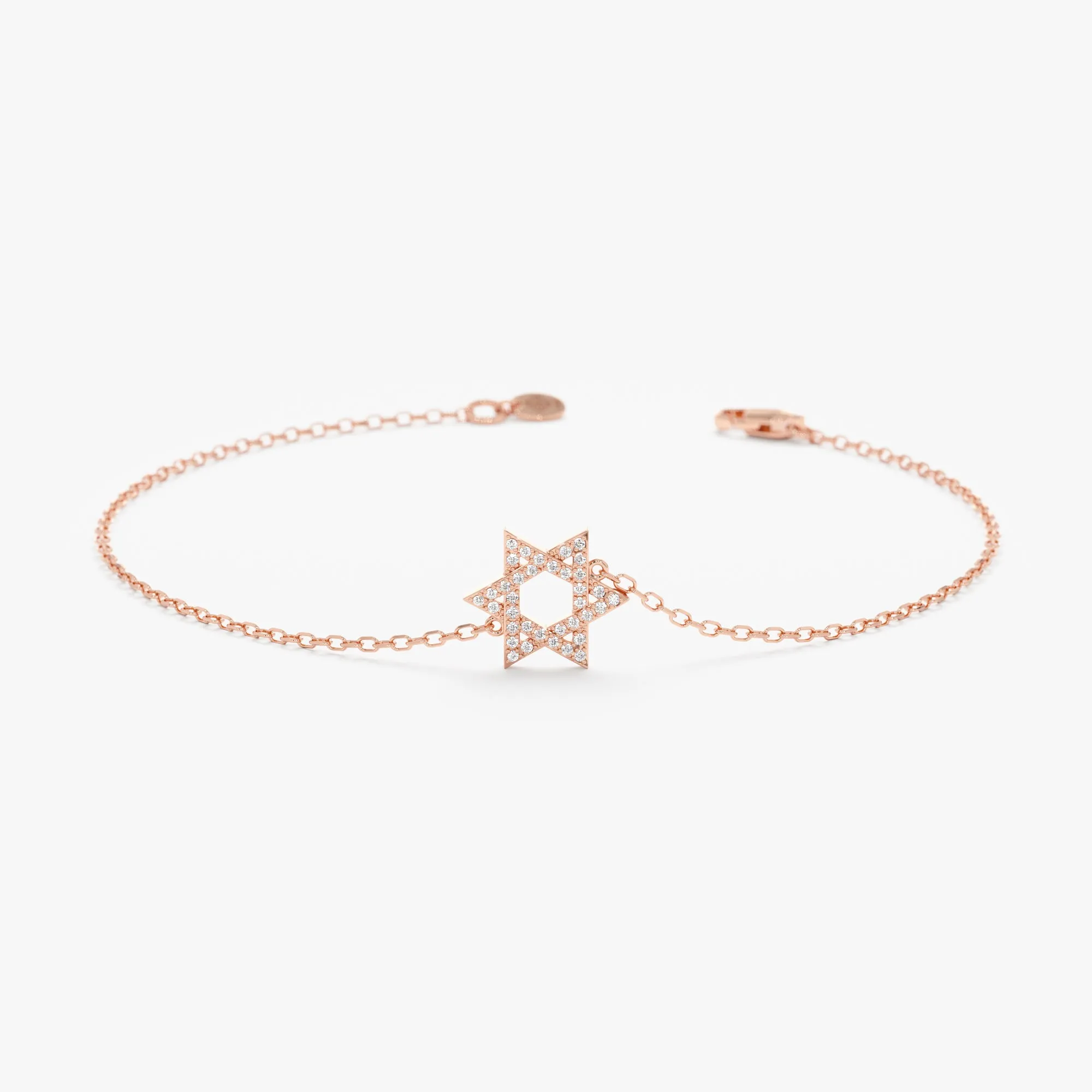 Dainty Diamond Star of David Bracelet, Bia SARAHELISE