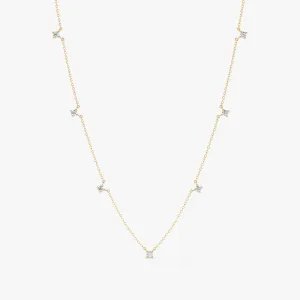 Dainty Diamond Station Necklace, Kimberly SARAHELISE