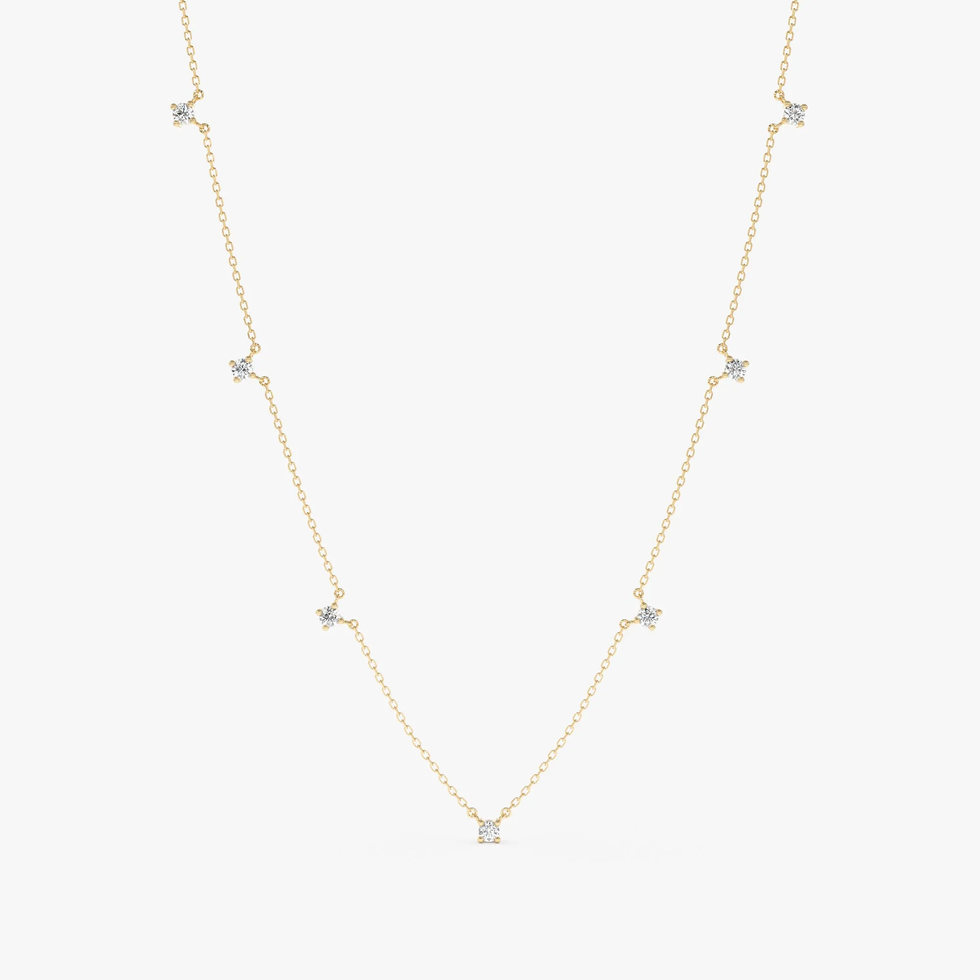Dainty Diamond Station Necklace, Kimberly SARAHELISE