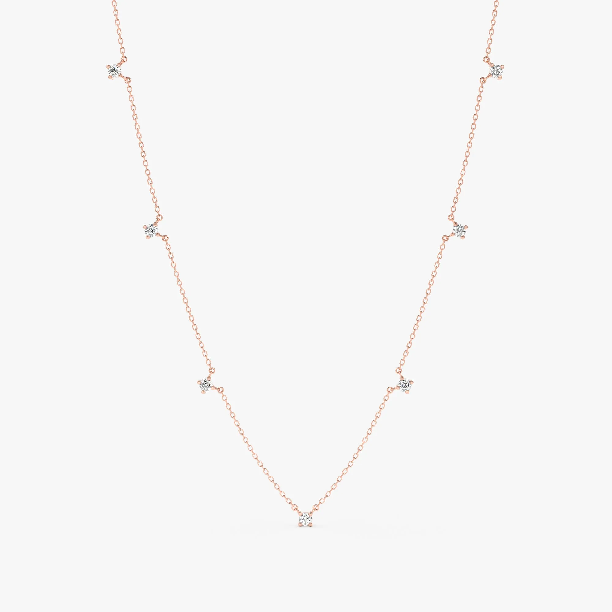 Dainty Diamond Station Necklace, Kimberly SARAHELISE