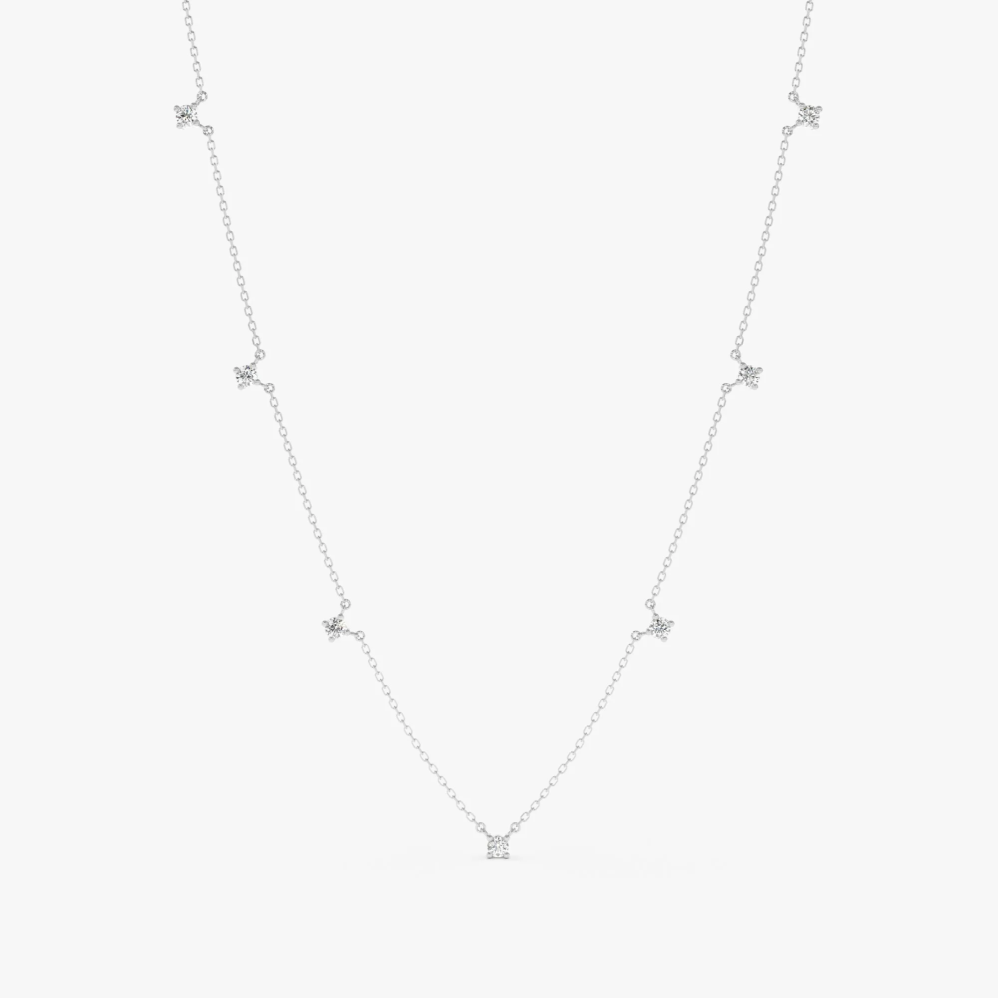 Dainty Diamond Station Necklace, Kimberly SARAHELISE