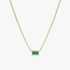 Dainty Emerald Necklace, Teresa SARAHELISE