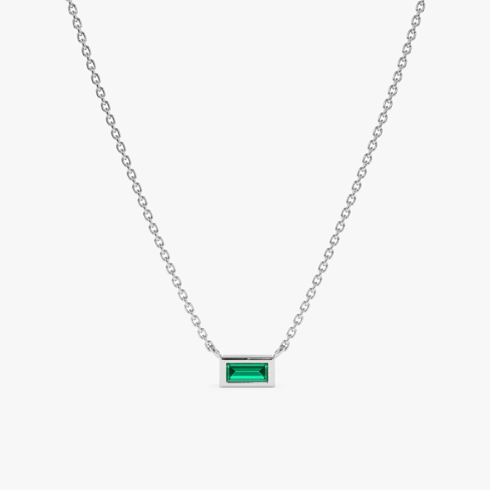 Dainty Emerald Necklace, Teresa SARAHELISE