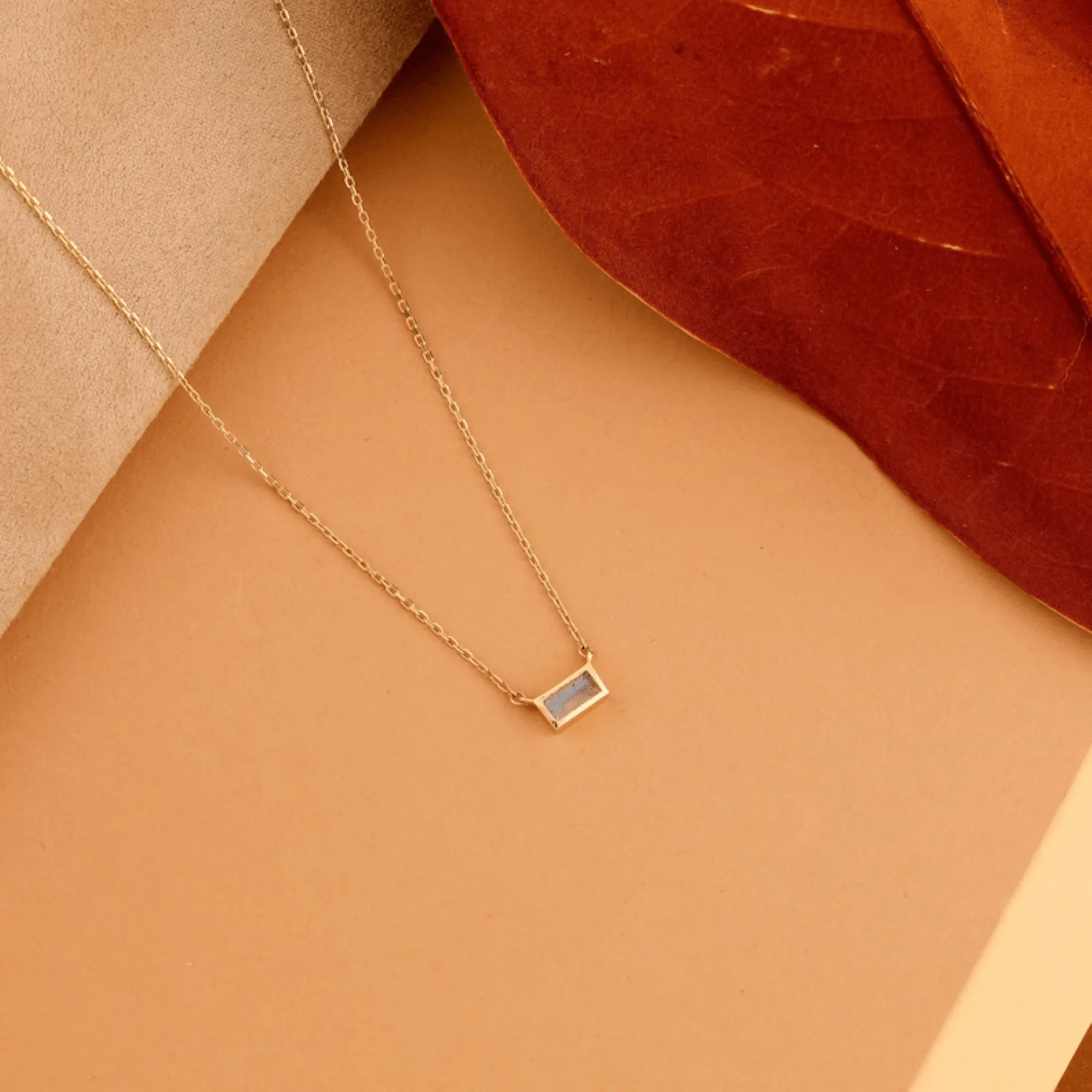 Dainty Labradorite Necklace, Teresa SARAHELISE