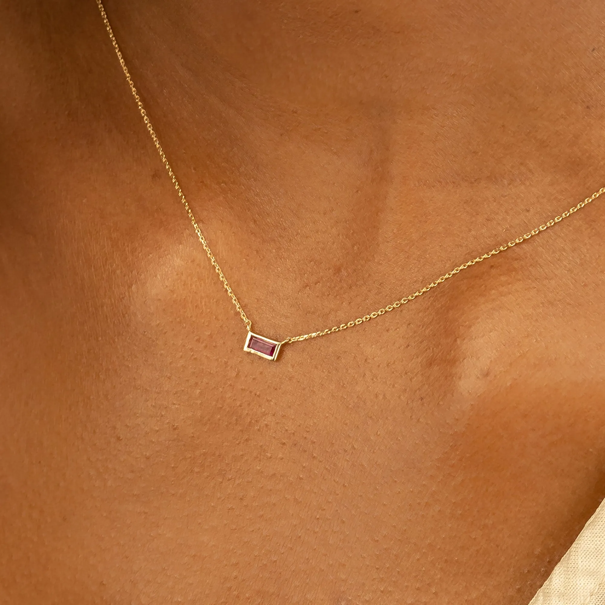Dainty Ruby Necklace, Teresa SARAHELISE