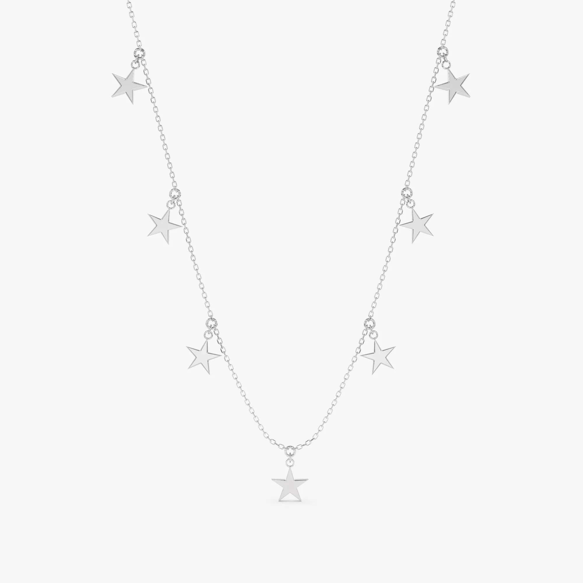 Dainty Star Drop Necklace, Stella SARAHELISE