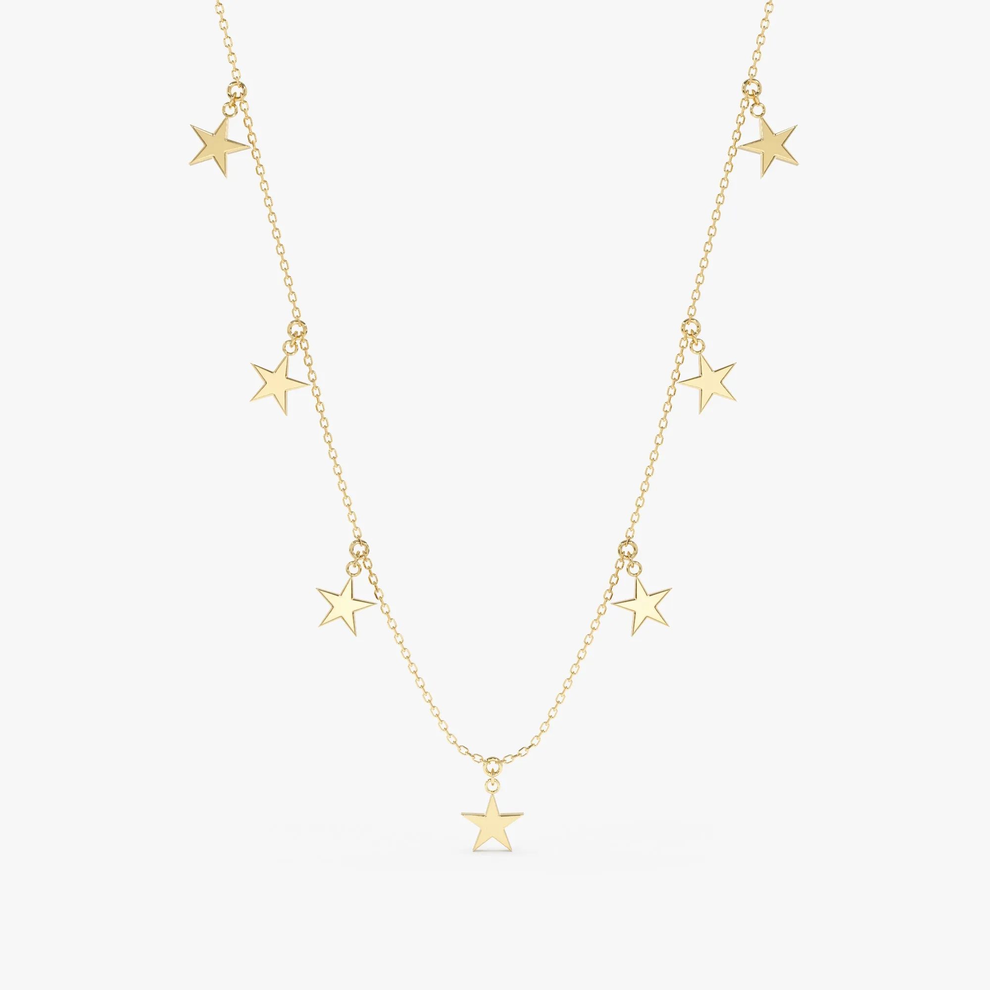 Dainty Star Drop Necklace, Stella SARAHELISE