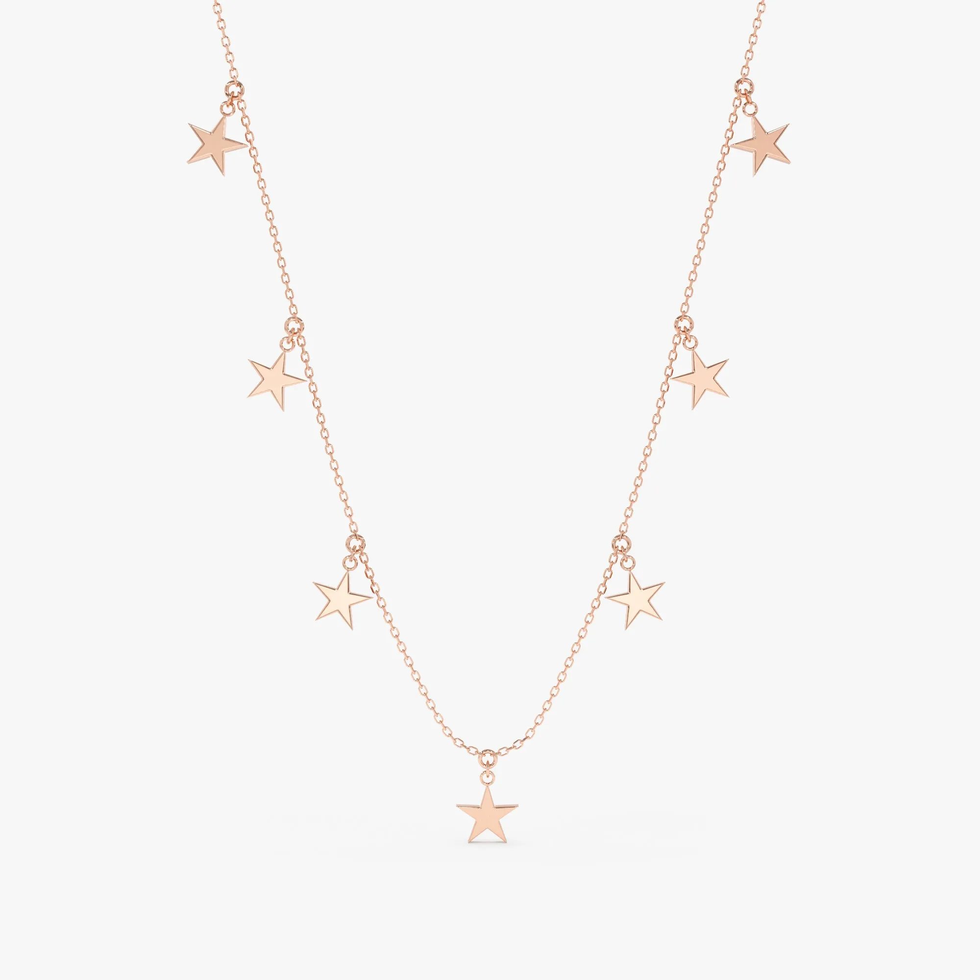Dainty Star Drop Necklace, Stella SARAHELISE