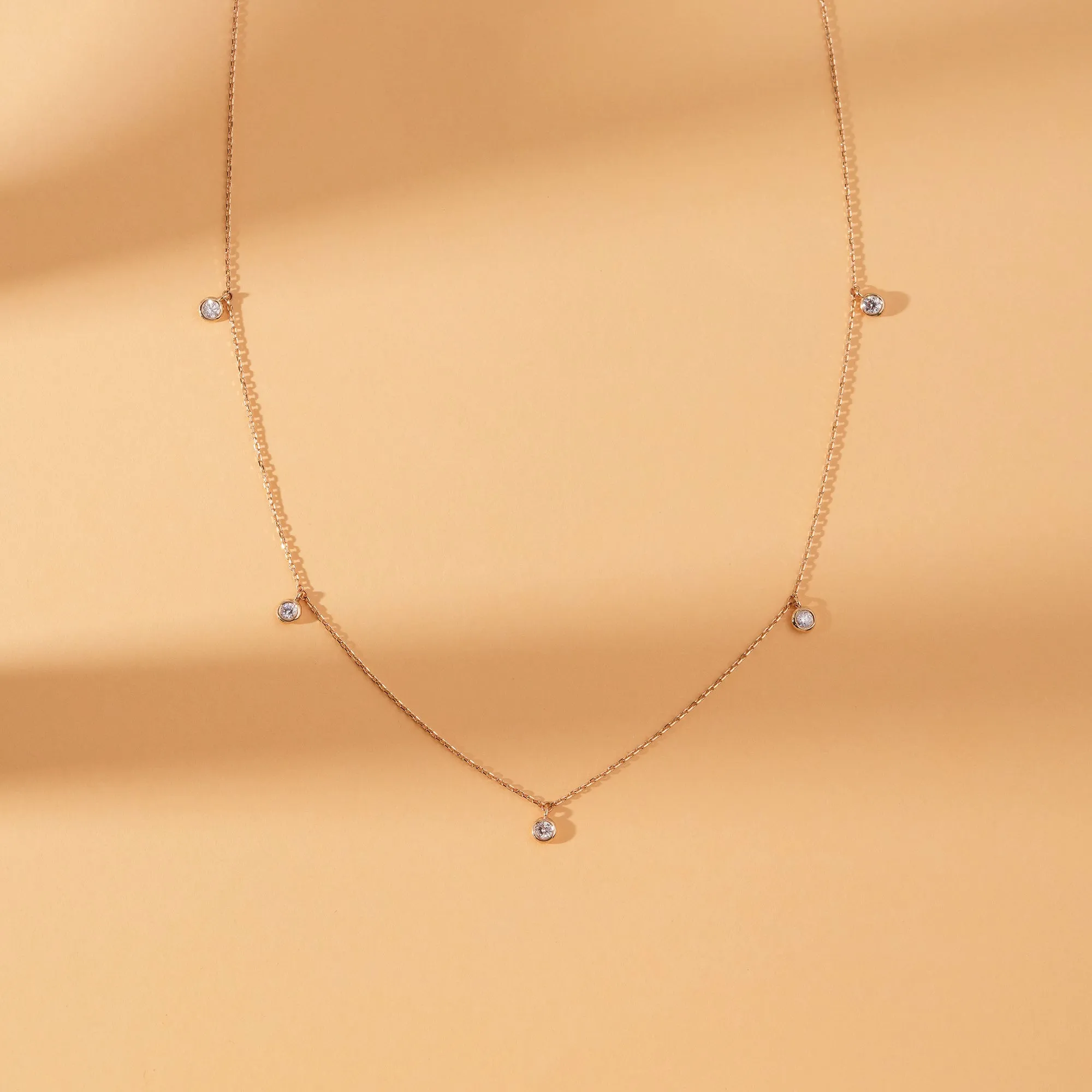 Dangle Diamond By the Yard Necklace, Isabella SARAHELISE
