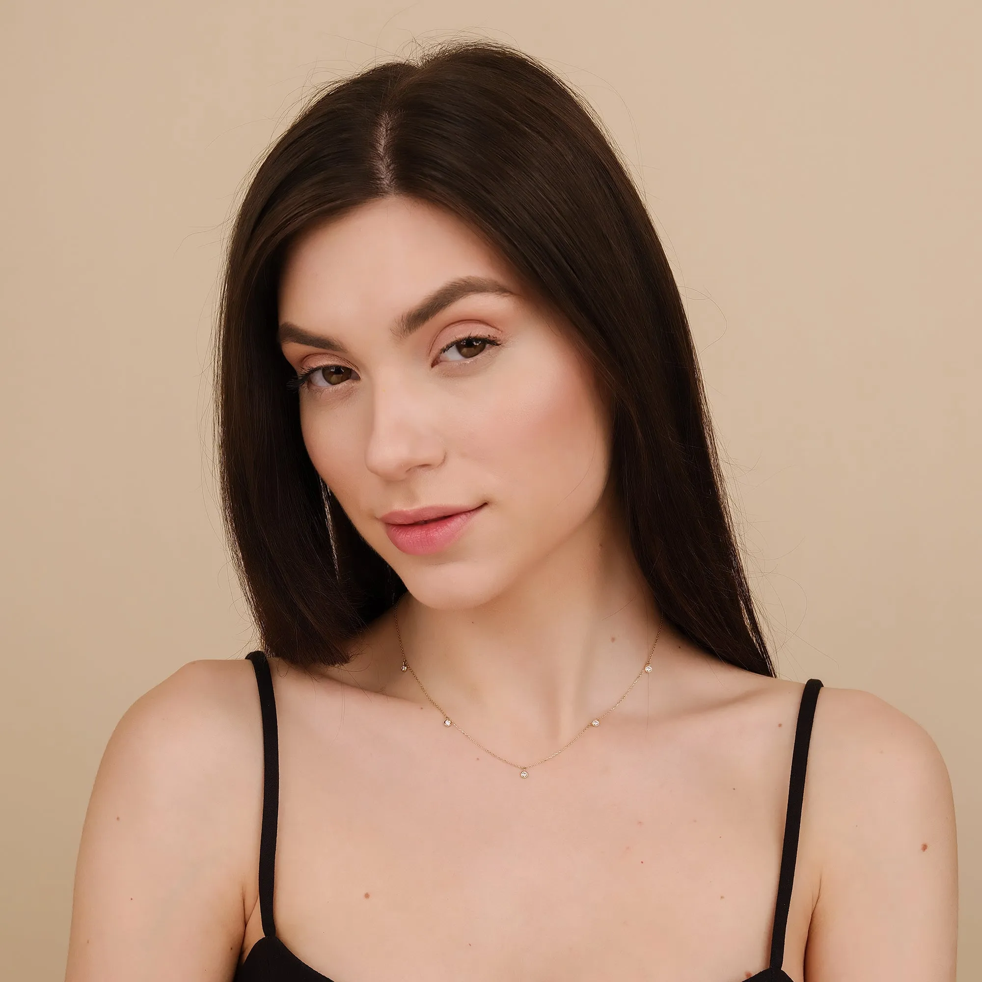 Dangle Diamond By the Yard Necklace, Isabella SARAHELISE
