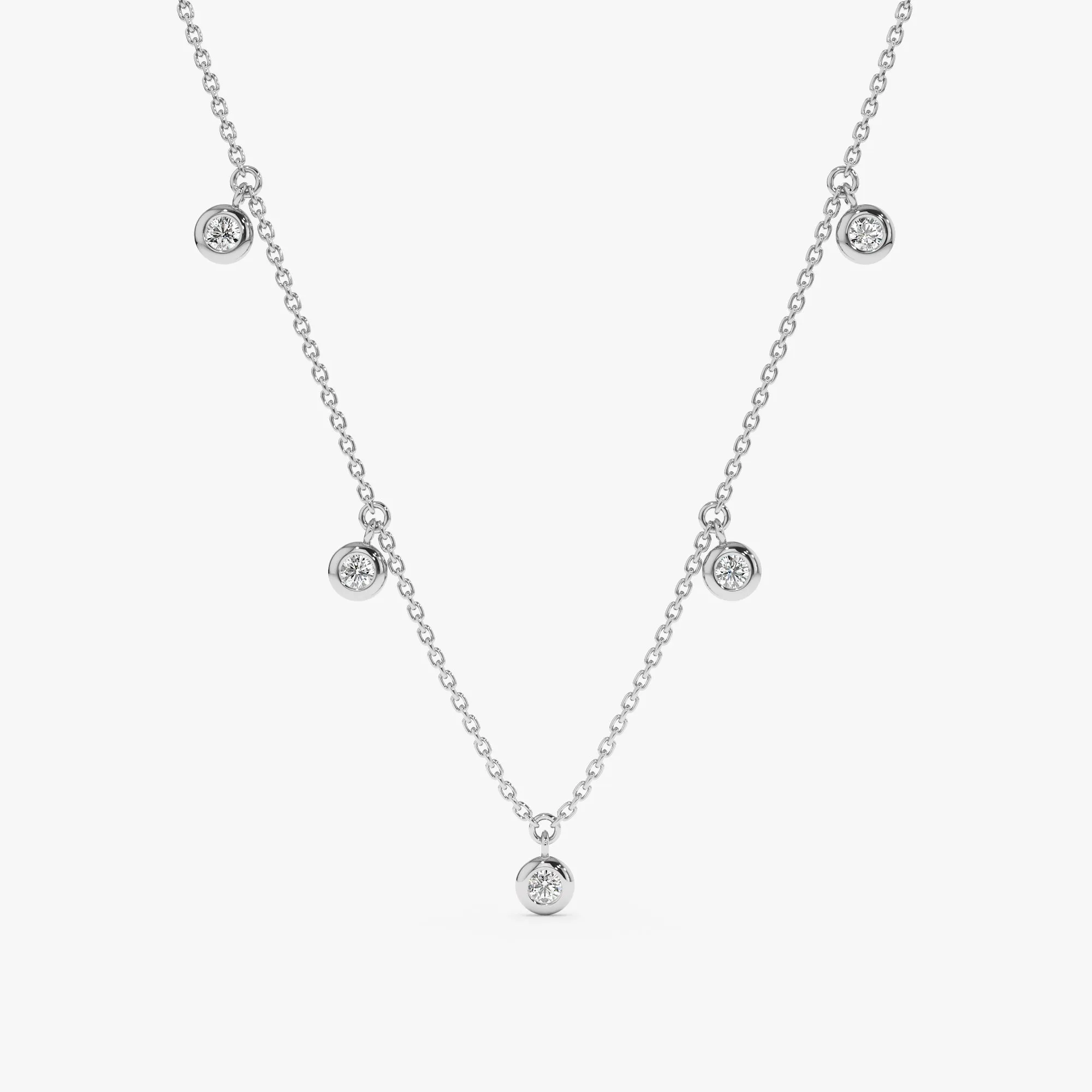 Dangle Diamond By the Yard Necklace, Isabella SARAHELISE
