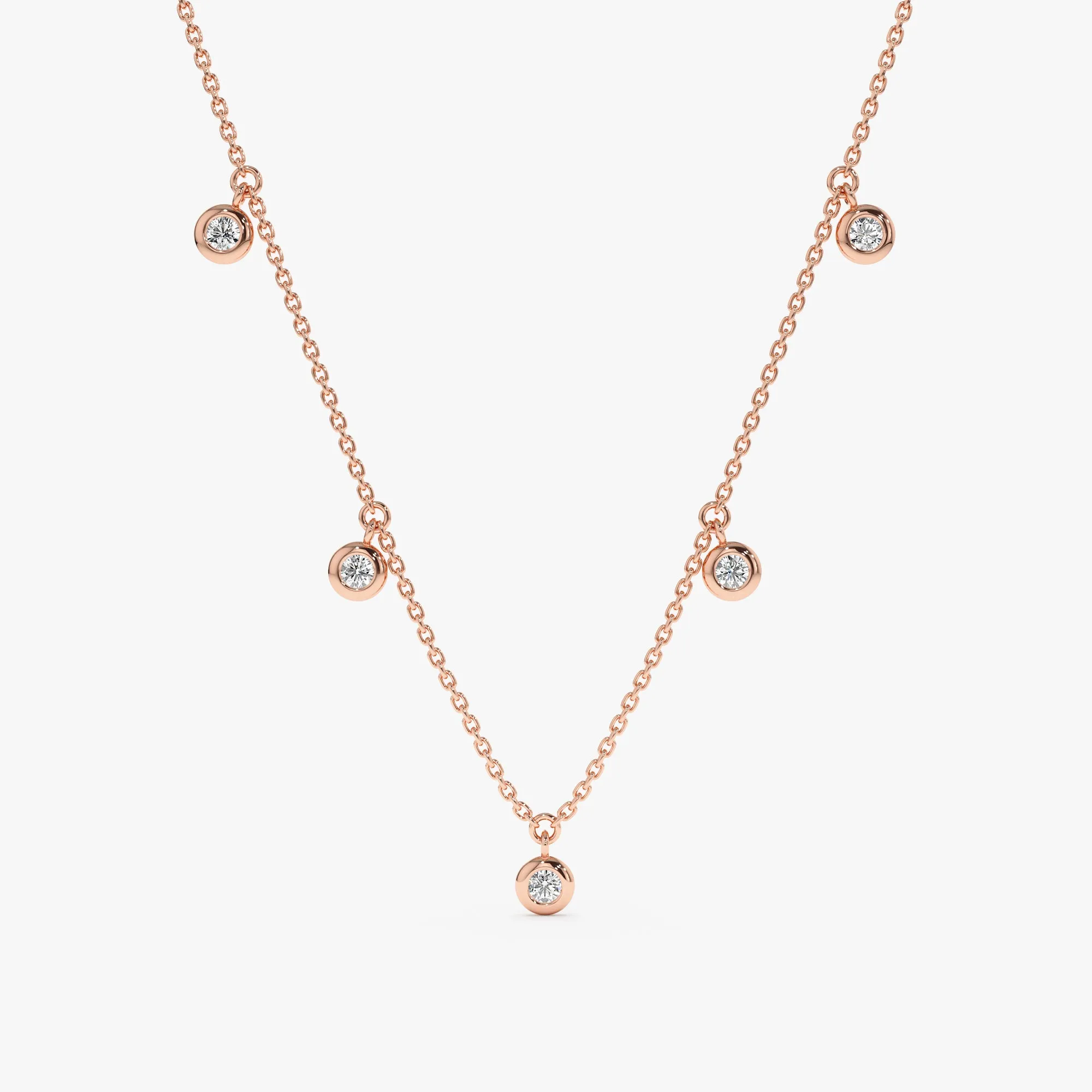Dangle Diamond By the Yard Necklace, Isabella SARAHELISE