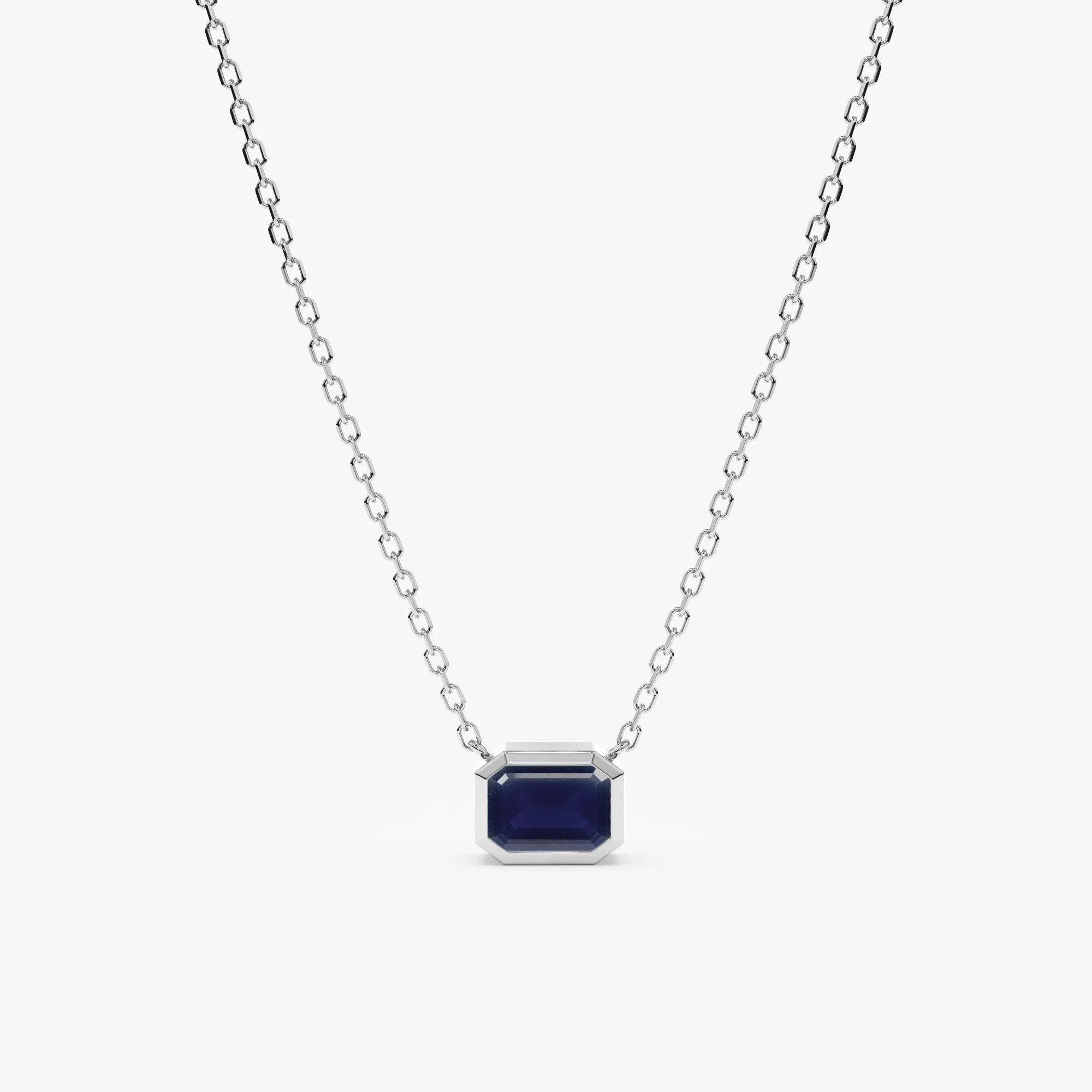 Dark Blue Sapphire Necklace, Luisa SARAHELISE