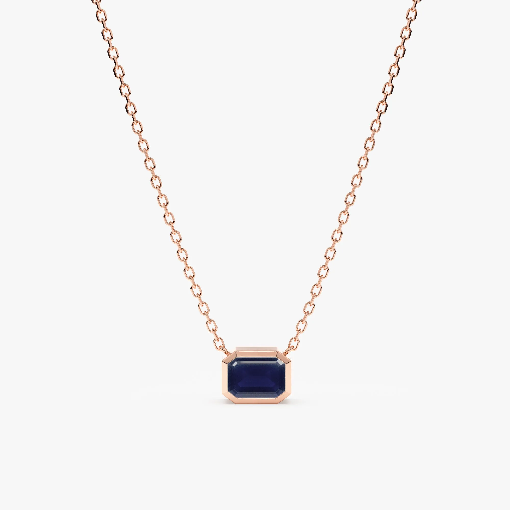 Dark Blue Sapphire Necklace, Luisa SARAHELISE