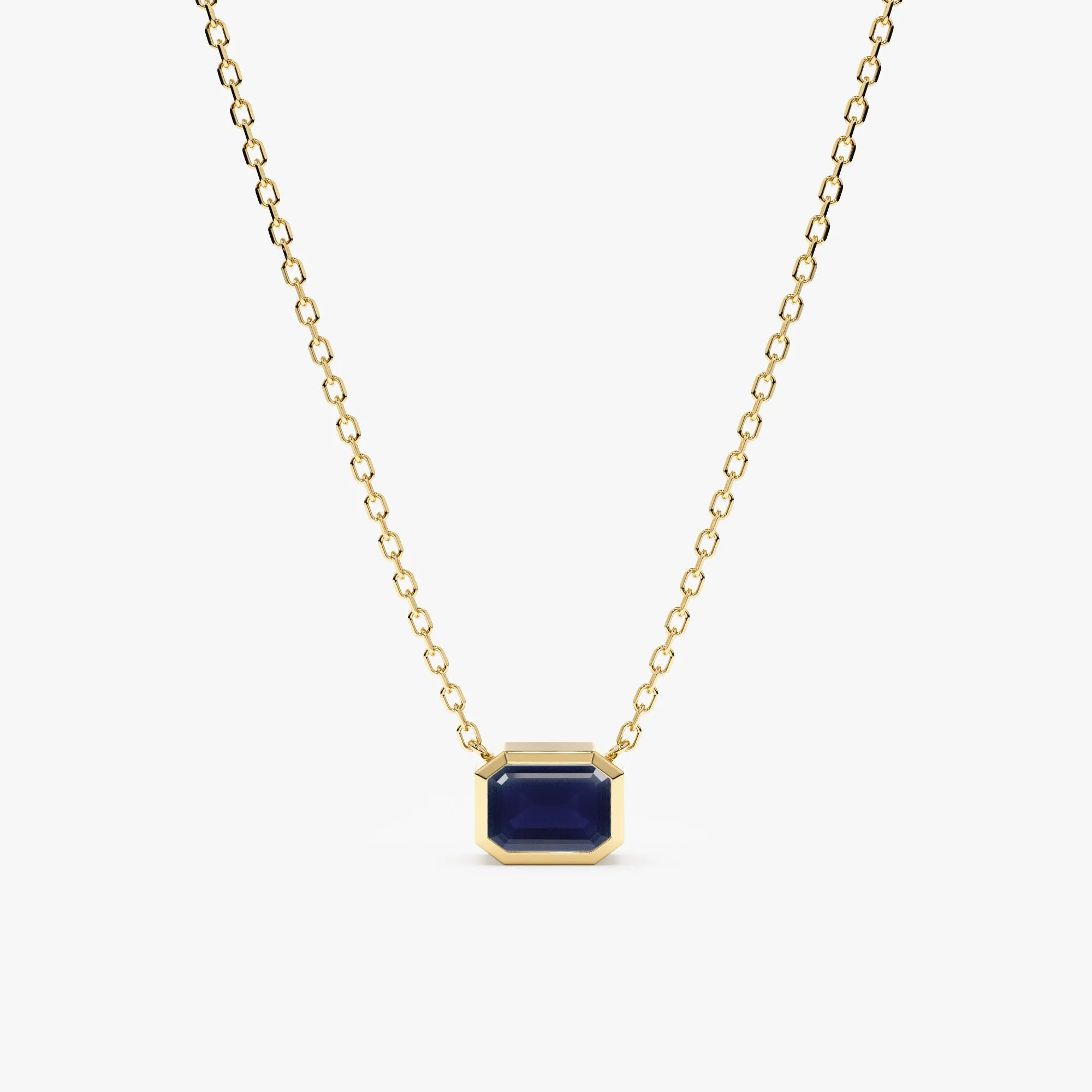 Dark Blue Sapphire Necklace, Luisa SARAHELISE