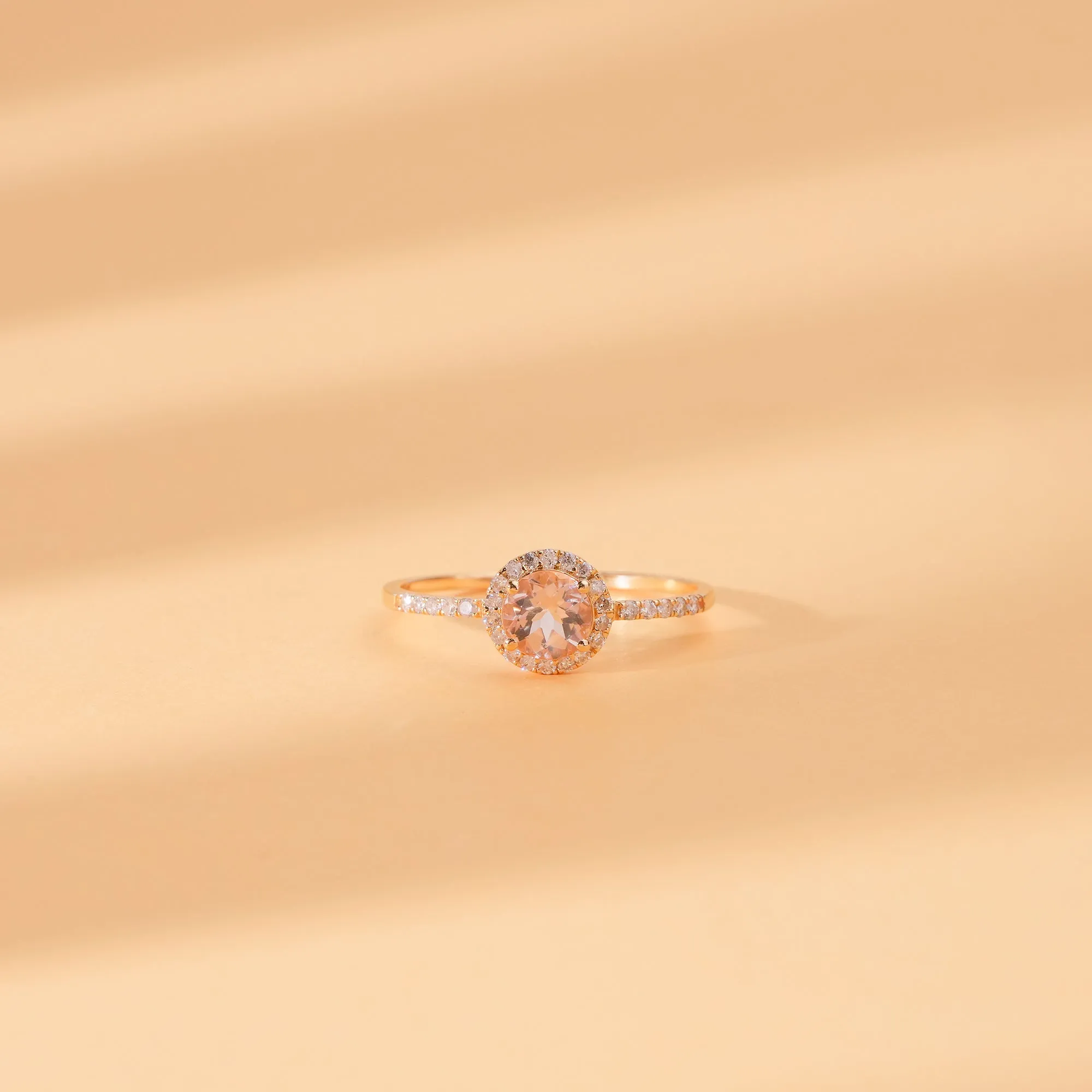 Diamond & Morganite Engagement Ring, Audrey SARAHELISE