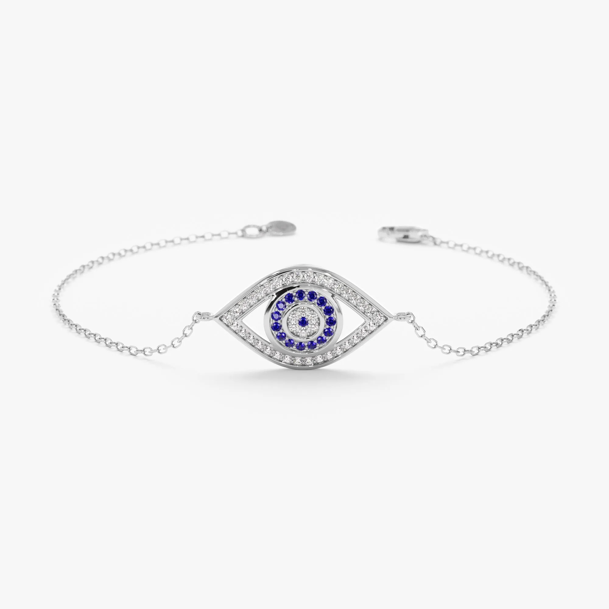 Diamond & Sapphire Lucky Eye Bracelet, Lauren SARAHELISE