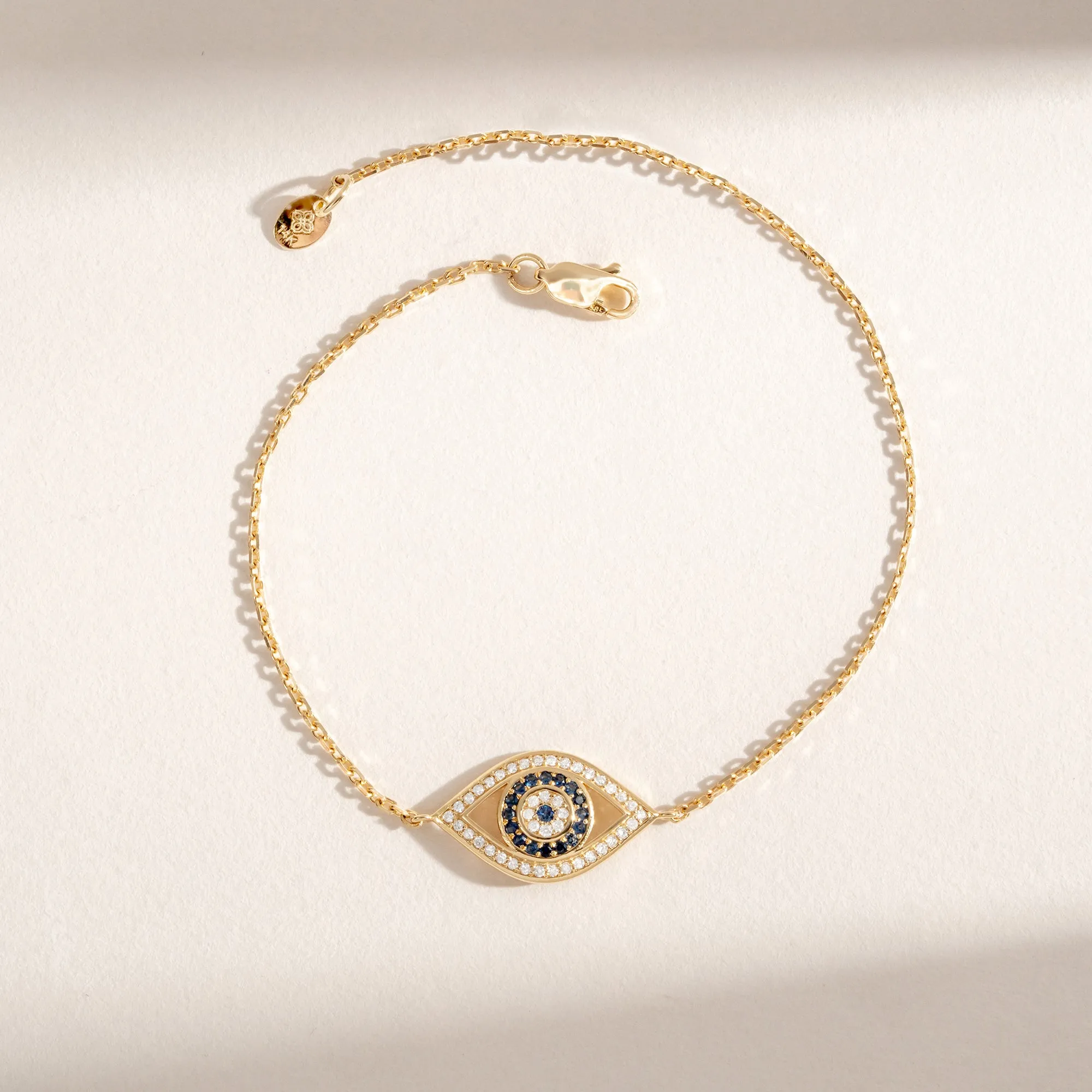 Diamond & Sapphire Lucky Eye Bracelet, Lauren SARAHELISE