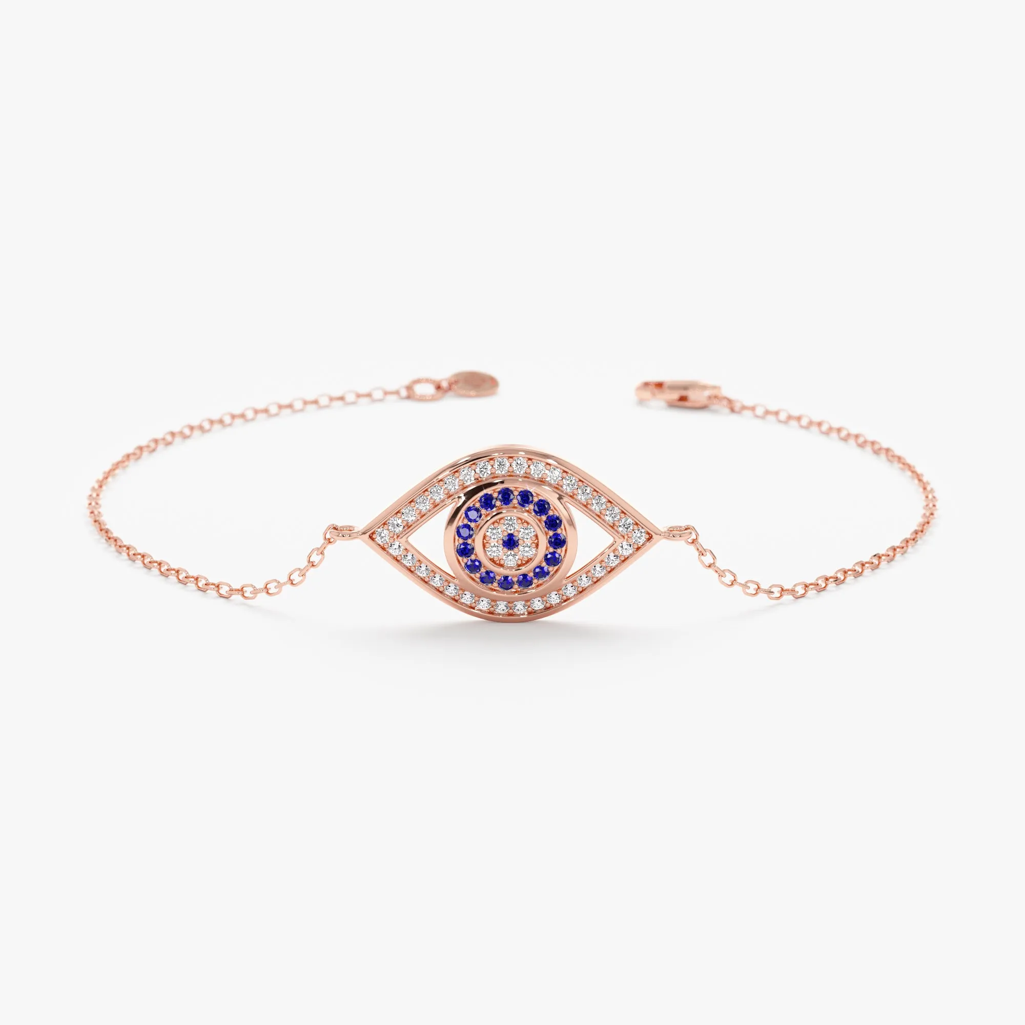 Diamond & Sapphire Lucky Eye Bracelet, Lauren SARAHELISE